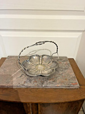 Ancien Plat Panier Gâteau