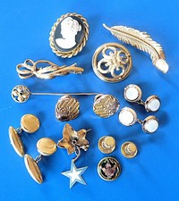 Lot Bijoux Anciens Plaqué Or