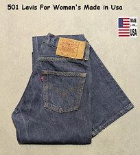 Levi's 501 Made In Usa For Women's W27 L32 Buttons 544 Year 1999 Taille 34 FR