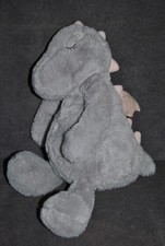 ?Peluche Doudou Licorne ETAM Dragon Dinosaure Gris Rose Range Pyjama 45 Cm