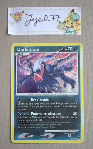Carte pokémon darkrai niv - carte, niv.38