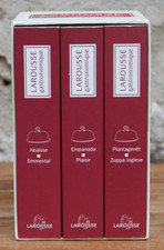 LAROUSSE GASTRONOMIQUE - Sept. 2000 - COFFRET 3 VOLUMES - 3000 RECETTES - TBE