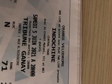 2 billets de concert Indochine