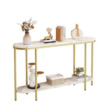 2-Tier Oval Console Table