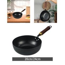 Poêle Wok Manuelle Poêle En Fer Forgé Ustensiles De Cuisine Martelés À La