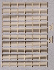 Z Échelle Escrime Neuf 10 Paquet Bois Balustrades Kit 1:220 Modèles Train