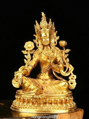 Tibet bronze gilt - 3.9",
