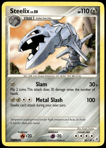 Steelix rare diamond and - diamond, pearl