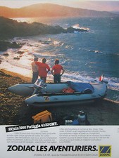 3/1981 PUB ZODIAC CANOT PNEUMATIQUE FORLIGGIA ORIGINAL FRENCH AD