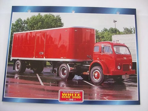 Carte fiche camion tracteur - carte,