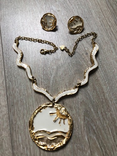 Vintage parure collier boucles - vintage,