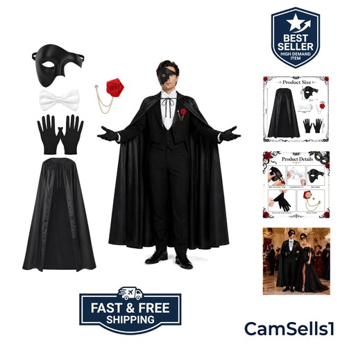 Pcs half face opera costume - 5,