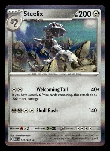 Pokemon steelix 093 132 tcg - pokemon,