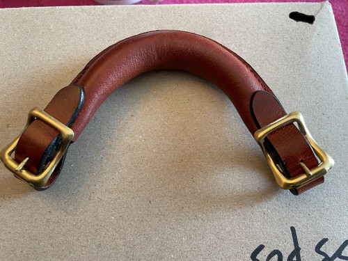 Leather buckle handle - , for