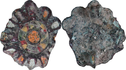 Rome fibule décorée de - -,
