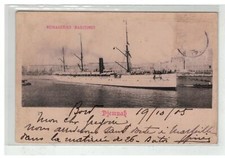 13 MARSEILLE BATEAU PAQUEBOT DJEMNAB D EGYPTE MESSAGERIES MARITIMES