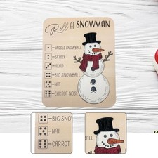 Puzzle de Noël en bois, activité d'éveil pour enfants, roule un bonhomme