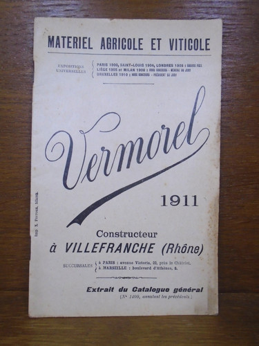 Vermorel material agricole - agricole, et