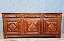 Buffet en enfilade style louis XIII en chêne massif vers 1900