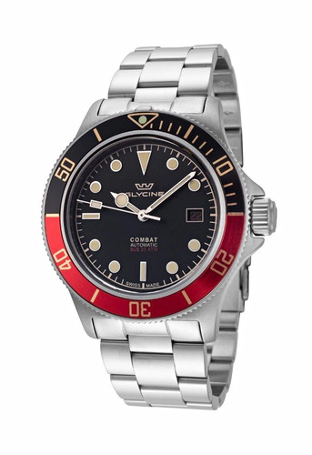 Glycine combat sub 42mm black - glycine,
