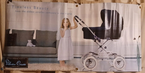 Rare silver cross stroller - rare,