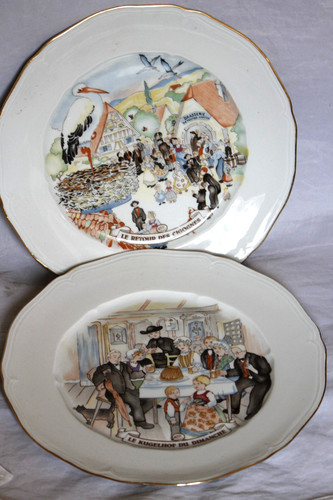 Assiettes kanterbrau scènes - assiettes,