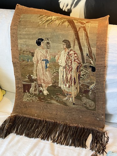 Ancien broderie point st - broderie, au