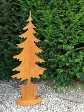 Sapin en rouille noble dans un pot sapin de Noël en métal sapin de Noël Avent...