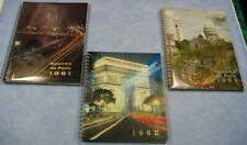 Agenda de Pais Semainier 1961 & 1963 + agenda de France 1962, lot de 3