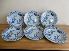 SIX ASSIETTES CREUSES FAIENCE