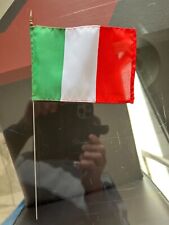 drapeau ITALIE tissu ancien tige métal pointe plastique collection décoration