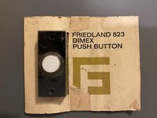 Friedland bouton poussoir sonnette bakelite? noir vintage