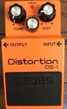 Boss DS-1 Distortion 1980 Made in JPN Silver Screw Long Dash Working ACA 9300