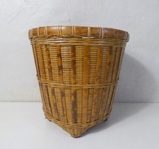 grand cache pot en rotin et