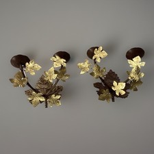 Paire Appliques Feuille Vignes