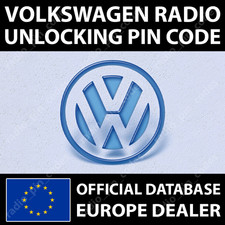 VW RADIO PIN CODE RNS 315 510 RCD 300 500 510 MFD NAVIGATION GOLF PASSAT TOUAREG