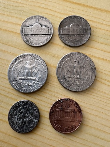 Lot pièces usa 1943 - de,