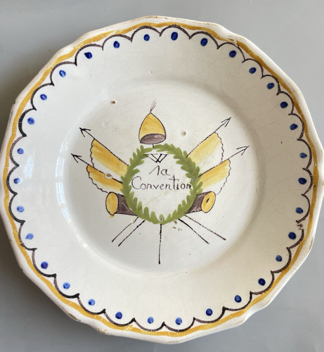 Nevers assiette xix faïence - nevers,