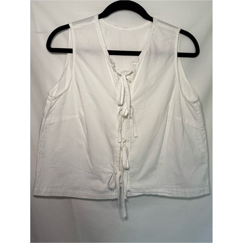 White tie front - white, 4-tie