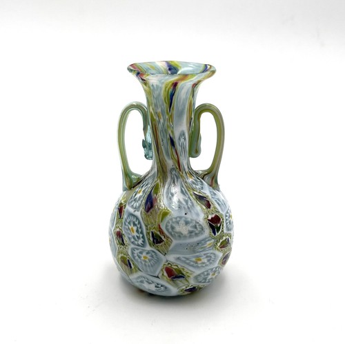 Vase millefiori verre par - millefiori, en