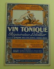 LOT DE1 ETIQUETTE QUINQUINA