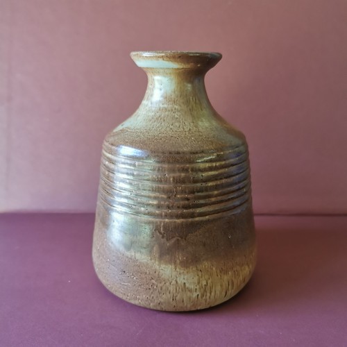 Vase grès signé roland - vase, en