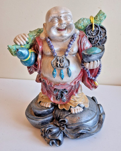 Statue bouddha rieur terre - bouddha, en