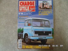 CHARGE UTILE N°94 10/2000 WILLEME CABINE AVANCEE TRIPORTEUR VESPA HY SG 2  K31