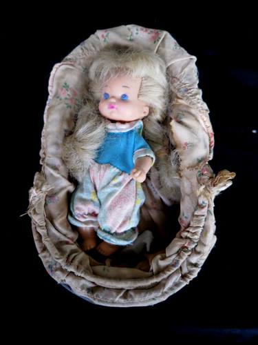 Poupée berceau ancien - poupée, !