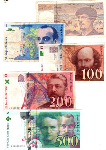 Série set billets - sÉrie, france