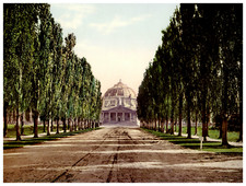 Utah, Salt Lake City, Salt Palace Vintage photochrom print by Detroit Photochrom