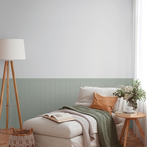 Dado panneau bois lattes peint - dado,