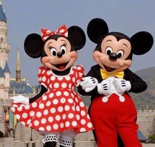 Ensemble de Déguisement Cosplay Mascotte Minnie Mouse pour Adultes Personnages
