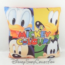 Coussin Mickey Mouse DISNEY Mickey Colours amis de Mickey carré 40 cm (VAVI)